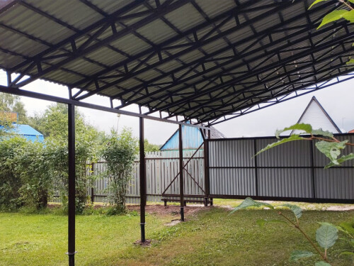 Навес и откатные ворота, г.&nbsp;Клин